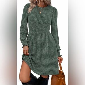 🆕Elegant Ribbed Knit Dress